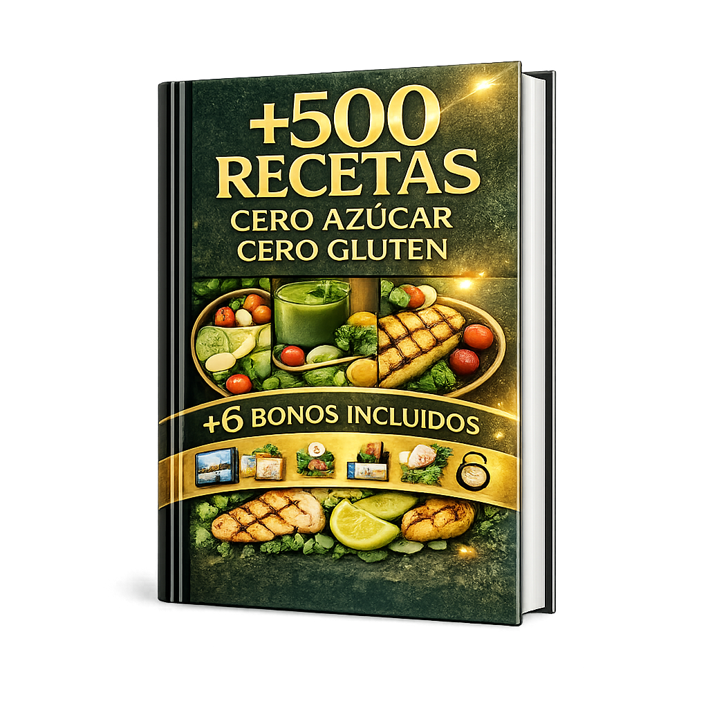 +500 Recetas CERO Azúcar CERO Gluten +6 bonos